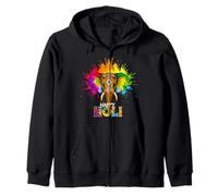 Happy Holi Festival India Colors Elephant Hindu Spring 2025 Sweat à Capuche