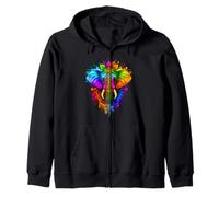 Happy Holi Festival India Colors Elephant Hindu Spring 2025 Sweat à Capuche