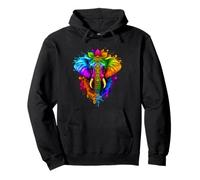 Happy Holi Festival India Colors Elephant Hindu Spring 2025 Sweat à Capuche