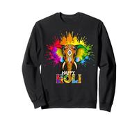 Happy Holi Festival India Colors Elephant Hindu Spring 2025 Sweatshirt