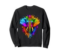 Happy Holi Festival India Colors Elephant Hindu Spring 2025 Sweatshirt
