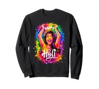 Happy Holi Festival India Colors Hindous Femmes Filles Enfants 2025 Sweatshirt