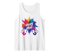 Happy Holi Festival Outfit 2025 Inde Hindou Hommes Femmes Enfants Débardeur