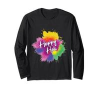 Happy Holi Indian Hindou Spring Holi Festival of Colors India Manche Longue