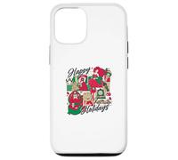 Happy Holidays Vintage Toy Nostalgie Collage Coque pour iPhone 12/12 Pro