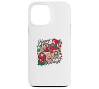 Happy Holidays Vintage Toy Nostalgie Collage Coque pour iPhone 13 Pro Max