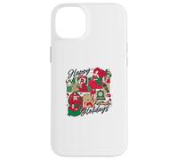 Happy Holidays Vintage Toy Nostalgie Collage Coque pour iPhone 14 Plus