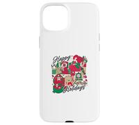 Happy Holidays Vintage Toy Nostalgie Collage Coque pour iPhone 15 Plus