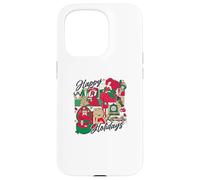 Happy Holidays Vintage Toy Nostalgie Collage Coque pour iPhone 15 Pro