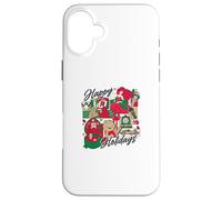 Happy Holidays Vintage Toy Nostalgie Collage Coque pour iPhone 16 Plus