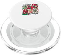 Happy Holidays Vintage Toy Nostalgie Collage PopSockets PopGrip pour MagSafe