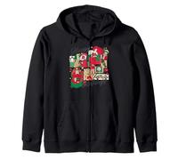 Happy Holidays Vintage Toy Nostalgie Collage Sweat à Capuche