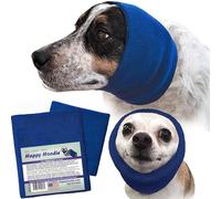 Happy Hoodie The Original Calming Band for Dogs & Cats - Lot de 2 (1 Petit, 1 Grand) - pour soulager l'anxiété et Calmer Les Chiens - Réduction du Bruit pour Chiens - L'outil Miracle de séchage et de