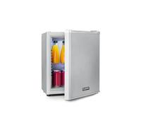 Klarstein Happy Hour 19 Minibar Silencieux 19 Litres , Refroidissement Par Compression , 0 Db , Température 5 15 Degrés , Éclairage Led , Classe A - Argent