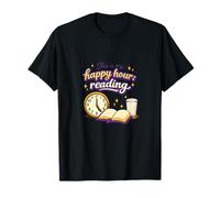 Happy Hour Reading Book Lover 17 PM Clock Milk Graphic T-Shirt