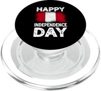 Happy Independence Day Pérou Fiestas Patrias Drapeau péruvien PopSockets PopGrip pour MagSafe
