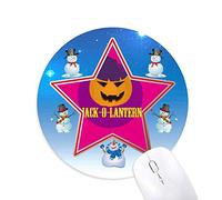 happy jack la citrouille d'halloween lumière bonhomme de neige, tapis de souris série star mat