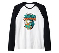 Happy Jewish Christmas Chinese Food Humour Nouilles à emporter Manche Raglan