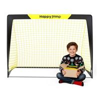 Happy Jump But de Football Pop up Filet de Poteau de Football pour Jardin Entraînement de x1 (3'x2.2', Noir + Jaune)