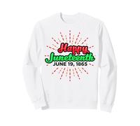Happy Juneteenth 19 Juin 1865 Noir Hommes Femmes Garçons Filles Sweatshirt