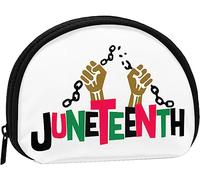 Happy Juneteenth Day Freedom 1865 Porte-Monnaie Portefeuille Femmes et Filles Mignon Mode Sac Changement Pochette Porte-clés Femmes Sac à Main Cadeau