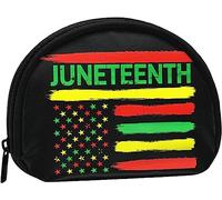 Happy Juneteenth Day Freedom Day 1865 Porte-Monnaie Portefeuille Femmes et Filles Mignon Mode Sac Changement Pochette Porte-clés Femmes Sac à Main Cadeau