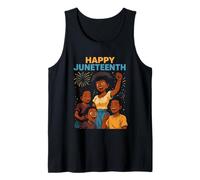 Happy Juneteenth Retro Femmes Afro-Américaines Noir Histoire Débardeur
