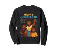 Happy Juneteenth Retro Femmes Afro-Américaines Noir Histoire Sweatshirt