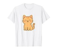Happy Kawaii Cat Illustration Cute Animal Art T-Shirt