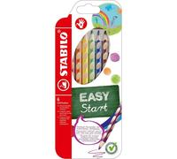 Crayon de coloriage - STABILO EASYcolors - Pochette de 6 crayons de couleur ergonomiques - Droitier