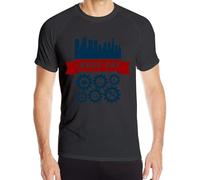 Happy Labor Day American Flag Men's Short Sleeve T Shirts Quick Dry Outdoor Sports Tees Manches Courtes(Small)