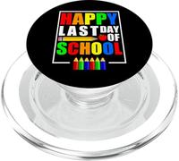 Happy Last Day of School 2026 - Funny Teachers and Students PopSockets PopGrip pour MagSafe