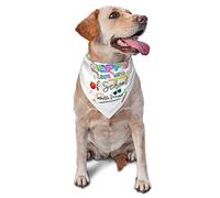 Happy Last Day of School Hello Summer Spring Dog Bandanas Boy Bulk Puppy Foulard Réglable Doux Triangle Bavoirs Accessoires pour Petits Moyens Grands Chiens Chats Blanc