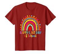 Happy Last Day of School Rainbow Teacher Student T-Shirt