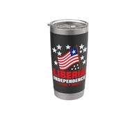 Happy Liberia Independence Day | Drapeau Libérien vieilli Gobelet isotherme en acier inoxydable double paroi