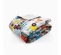 Happy Linen Company Couvre-lit matelassé réversible gris pour filles et garçons