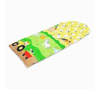 Happy Linen Company Filles Garçons Enfants Animaux de la Ferme Vert 155 x 65 cm Sac de Couchage Réversible