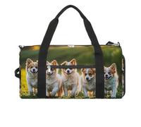 Happy Little Dog Sac de sport pour homme et femme, sac fourre-tout imperméable, grand sac de sport pour voyage et entraînement
