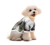 Happy Little Dog T-shirt pour chien et chat - Gilet pour animaux de compagnie - Débardeur élastique - Doux et respirant - Taille L