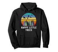 Happy Little Tree Bob Style Vintage Forêts Jour de la Terre Sweat à Capuche