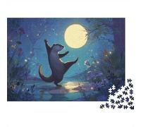 Happy Loutres Dance Under The Full Moon | pour Adultes || 38x26cm/1000pcs Puzzles Jeux Éducatifs Puzzles De Décoration Intérieure