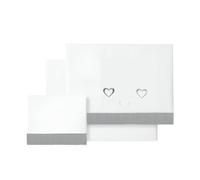 Happy Love Parure de lit berceau 60x120 cm, printemps-automne, 100% coton, extra doux, réfrigérée en Espagne