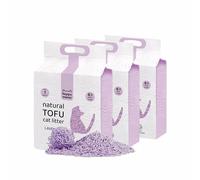 HAPPY MEOW Litière de tofu pour chats (18 L/7,5 kg) - Naturel et biodégradable - Agglomérant instantané, faible en poudre, contrôle des odeurs durable, ultra absorbant, jetable dans les toilettes
