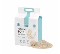 Happy Meow Litière de Tofu pour Chats (6L/2,5 kg) Naturel et biodégradable - Agglomérant instantané, Faible en poussière, contrôle des odeurs, Ultra Absorbant, jetable dans Les Toilettes - Aloe Vera