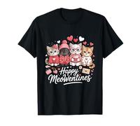 Happy Meowentine’s Day Cats Cute Love Kittens for Cat Lovers T-Shirt