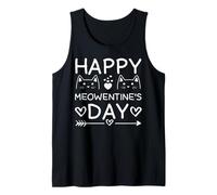 Happy Meowentine's Day for Valentine's Day Cat Lover Débardeur