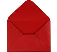 Happy Moments enveloppes 11,5 x 16 cm 10 pièces 110 gr rouge Rouge G