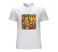 Happy Mondays Essential Print Unisex T-Shirts Men Tee Cotton Tops White Shirt XXL