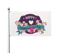 Happy Mother's Day Flag 3x5 Ft Double Side Outdoor Farmhouse Yard Sign Garden Drapeau décoratif avec œillets en laiton