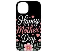 Happy Mother's Day Floral Cœurs Couronne Fleurie Maman Coque pour iPhone 14